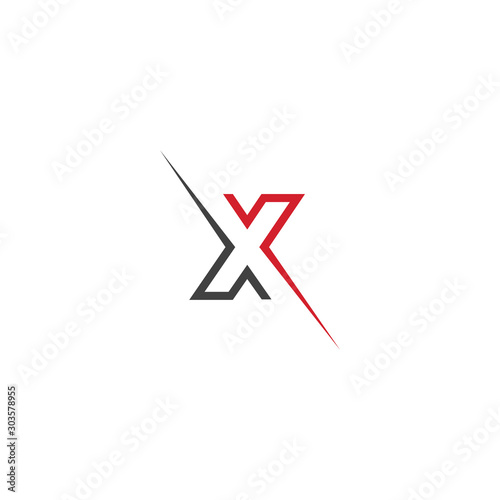X Letter Logo Template vector icon