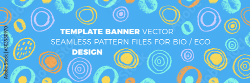 Organic seamless pattern vector background. Hand drawn natural elements with bright organic texture. Eco friendly design, label cosmetics, healthy food, mental health concept. Organic branding design.