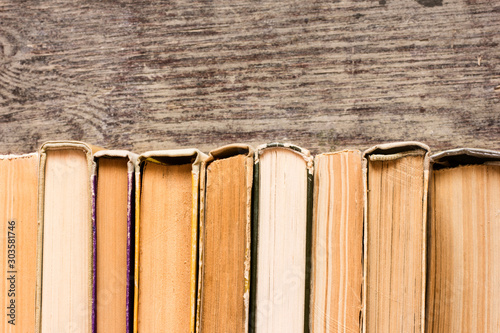 stack of old books