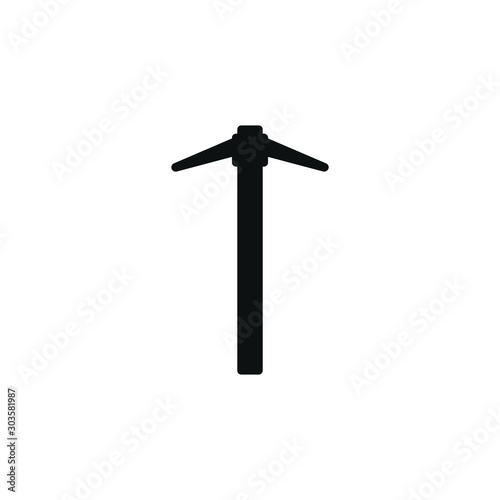vector icon, tool spike, formed with simple shapes