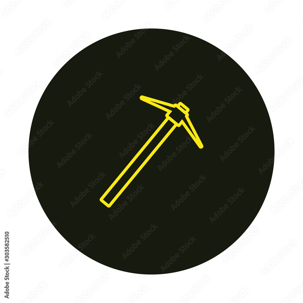 vector icon, tool spike, formed with simple shapes vector icon, tool spike, formed with simple shapes
