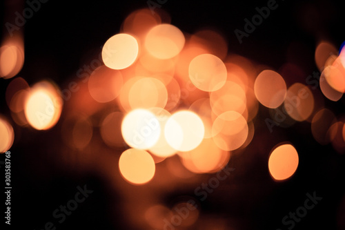 Abstract light bokeh on black background