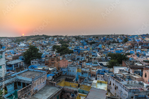 sunset in Jodhpur