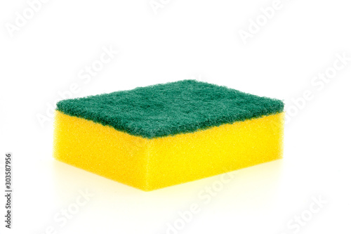 sponge isolated on white background photo