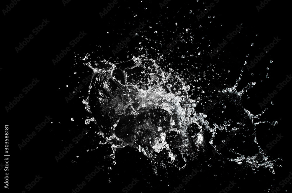 water splash isolated for product on background