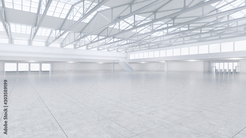 3D render of empty exhibition space. backdrop for exhibitions and events. Tile floor. Marketing mock up. 3D render of empty exhibition space. backdrop for exhibitions and events. Tile floor. Marketing mock up.