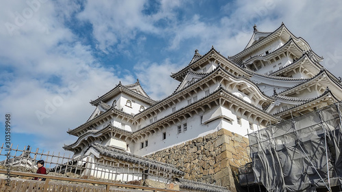Hyogo  Japan -November 14 2019   The Himeji castle is one of most visited castle in Japan