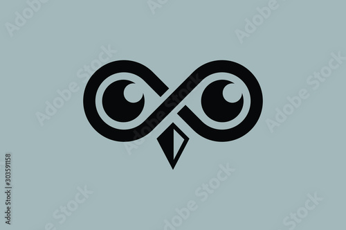 Owl Eyes Logo Vector