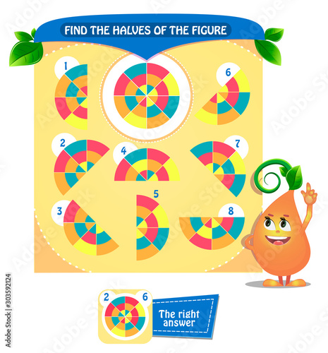 find the  shape halves  logic