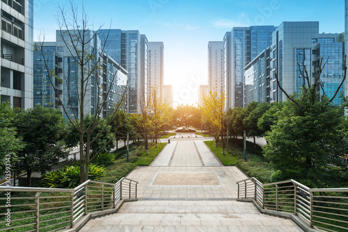 Modern urban architecture in high tech park, Chongqing, China © onlyyouqj