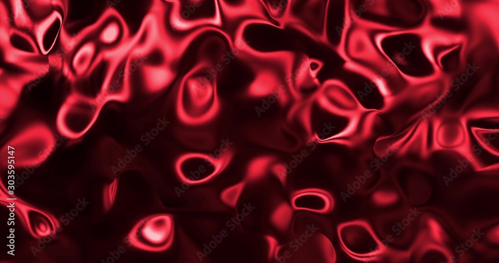 Red metallic wave liquid background. Glamour satin lava texture 3D rendering Red metallic wave liquid background. Glamour satin lava texture 3D rendering
