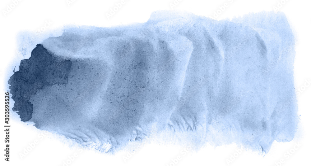 Abstract watercolor background hand-drawn on paper. Volumetric smoke elements. Navy blue color. For design, web, card, text, decoration, surfaces. Abstract watercolor background hand-drawn on paper. Volumetric smoke elements. Navy blue color. For design, web, card, text, decoration, surfaces.