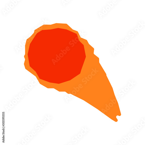 meteorite comet emoji vector