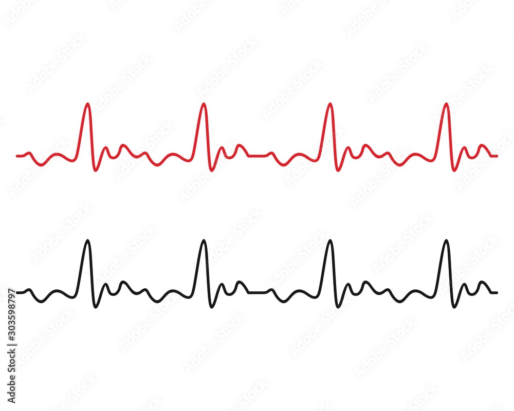 Heart beat monitor pulse line art icon for medical apps and websites. Heart beat monitor pulse line art icon for medical apps and websites.