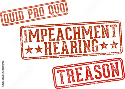 Impeachment Hearing Rubber Stamps