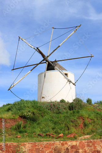 Old windmill in Algarve, Portugal