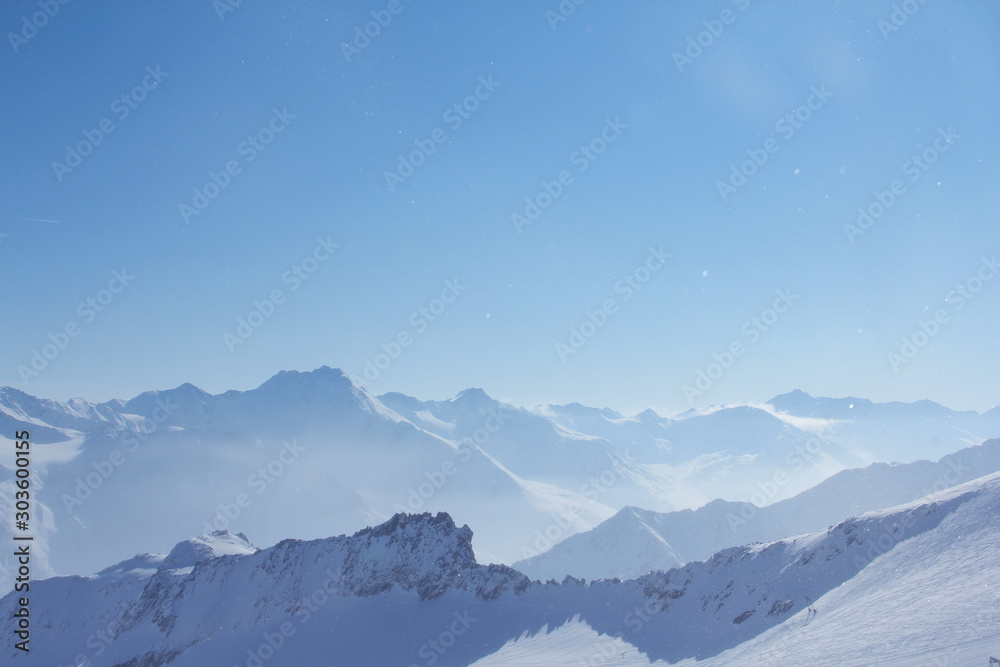 Winter mountains in Soelden