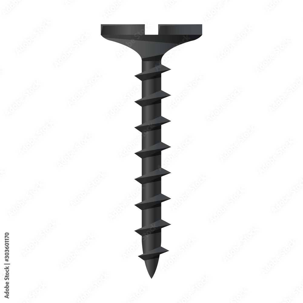 Metal screw vector icon.Cartoon vector icon isolated on white background metal screw. Metal screw vector icon.Cartoon vector icon isolated on white background metal screw.