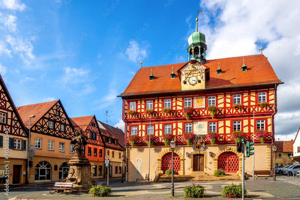 Rathaus, Bad Staffelstein, Bayern, Deutschland Rathaus, Bad Staffelstein, Bayern, Deutschland