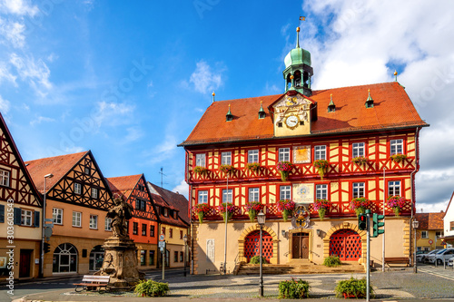 Fototapeta Naklejka Na Ścianę i Meble -  Rathaus, Bad Staffelstein, Bayern, Deutschland