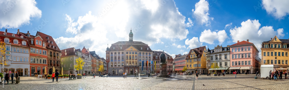 Obraz Marktplatz, Rathaus, Coburg, Bayern, Deutschland