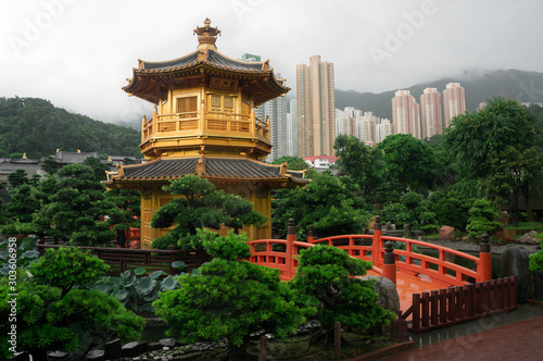 Pavilion of Absolute Perfection in Nan Lian Garden  Hong Kong  China 