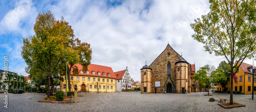 Martin Luther Platz und Kirche, Schweinfurt, Bayern, Deutschland  photo