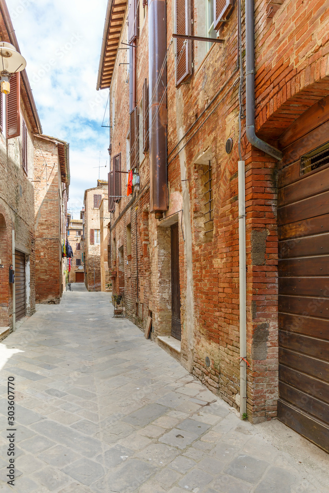 Alley in a back street in a village