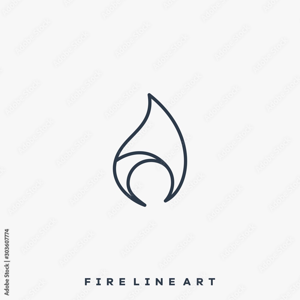 Silhouette Fire Illustration Vector Design Template Silhouette Fire Illustration Vector Design Template
