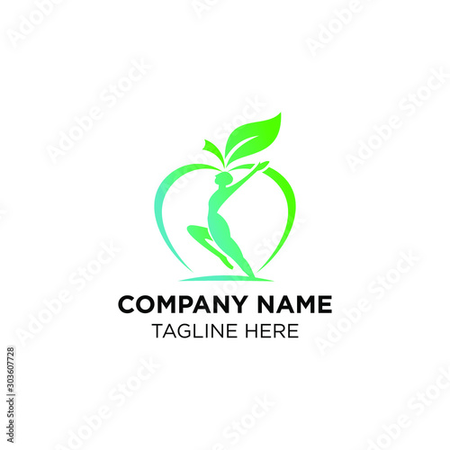 health care people with apple logo templates