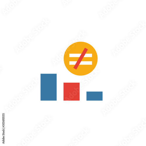 Reduced Inequality icon. Simple flat element from community collection. Creative reduced inequality icon for templates, software and apps