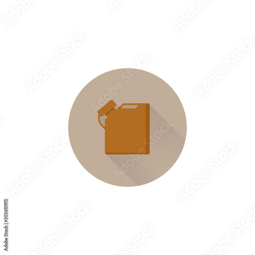 canister colorful vector flat icon
