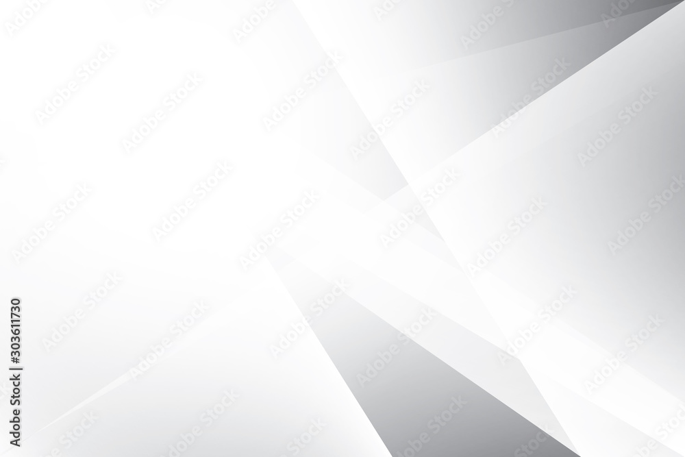 Abstract geometric white and gray color background. Vector, illustration.	