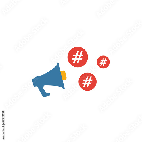 Social Content icon. Simple flat element from content collection. Creative social content icon for templates, software and apps