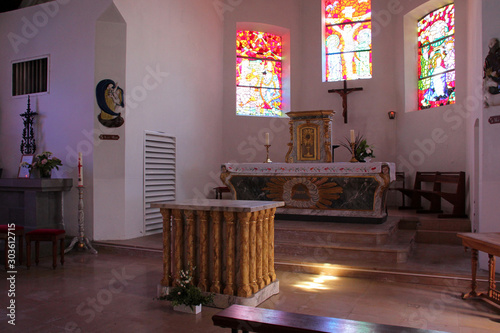 Saint-Eloi church in Roscanvel (brittany - france) photo