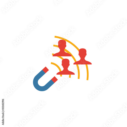 Lead Generation icon. Simple flat element from content collection. Creative lead generation icon for templates, software and apps