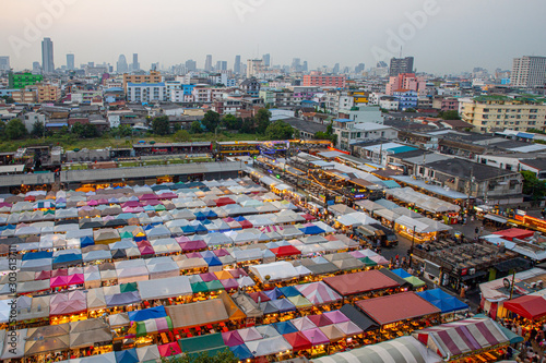 BANGKOK/THAILAND - 18th Nov, 2019 : Ratchada Train Night Market, Bangkok, Thailand.