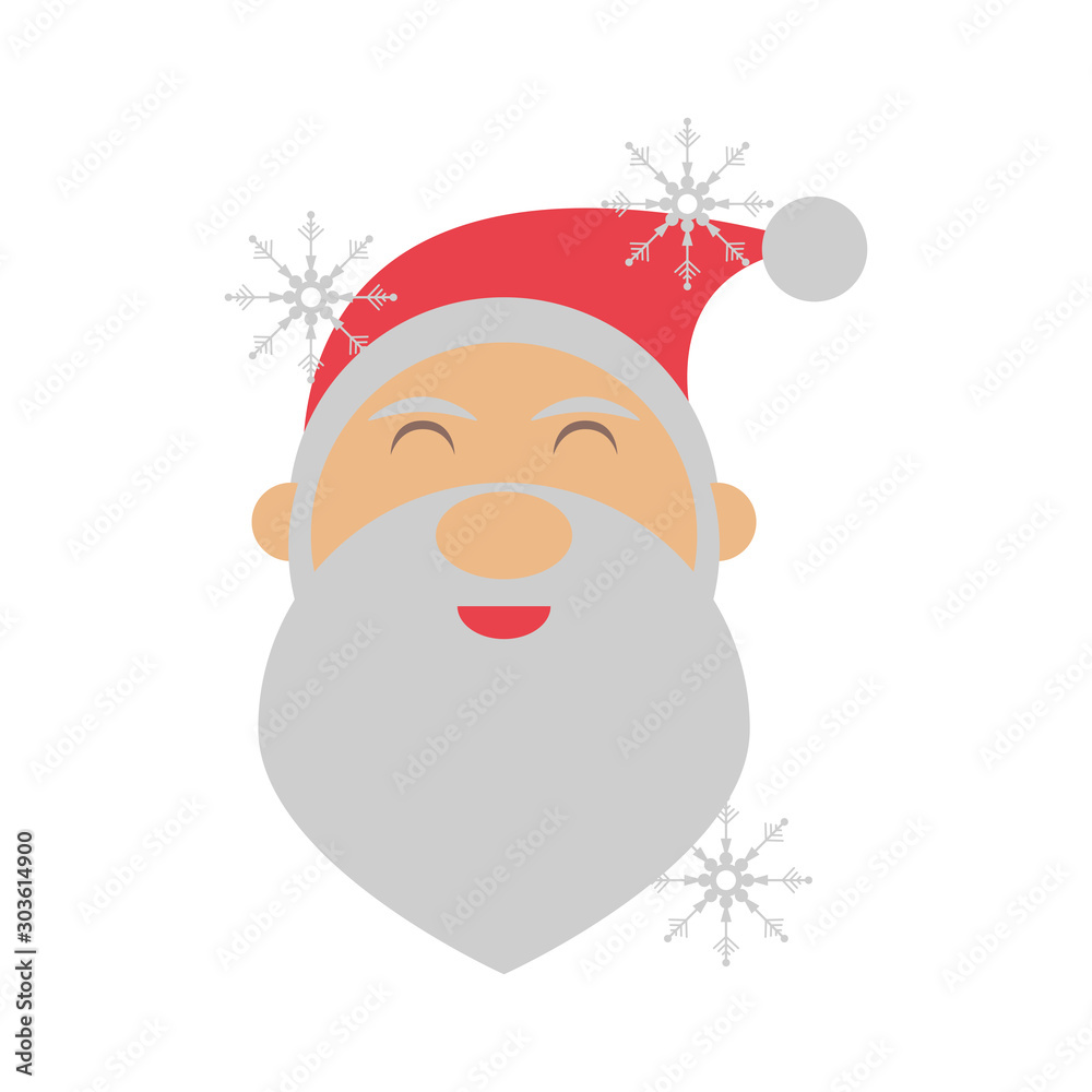 merry christmas santa claus head character merry christmas santa claus head character