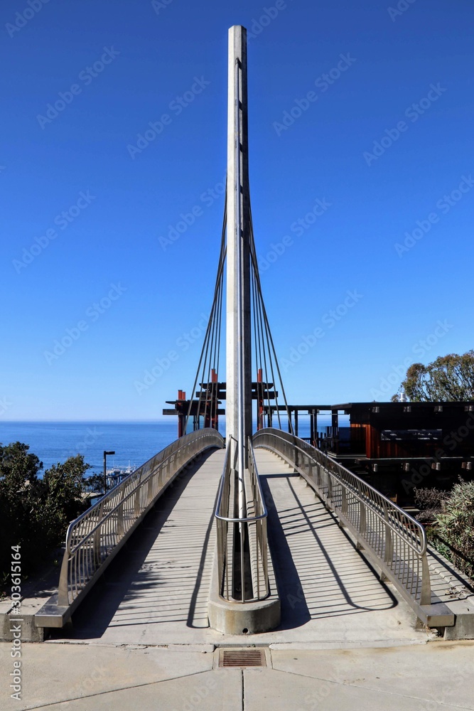 Obraz premium The Scripps Crossing Pedestrian Bridge