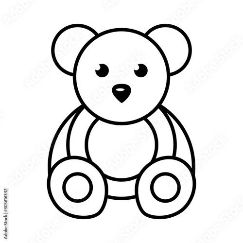 Fototapeta Naklejka Na Ścianę i Meble -  cute little bear teddy toy