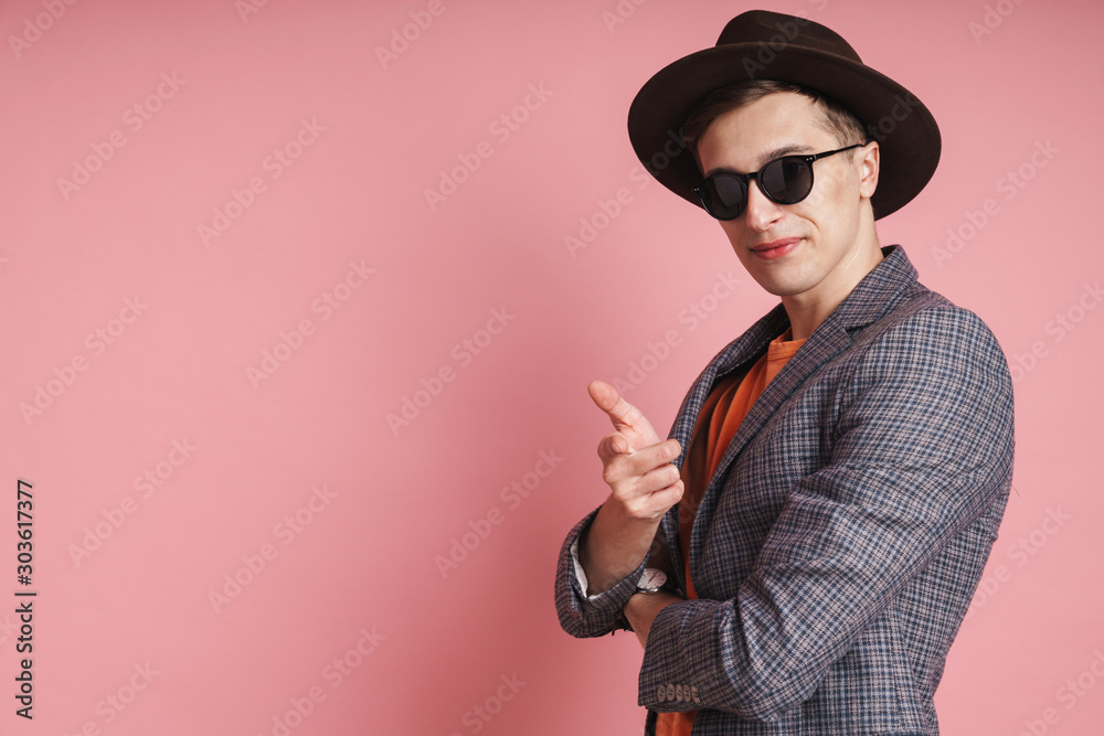 Portrait of an attractive young man wearing jacket Portrait of an attractive young man wearing jacket