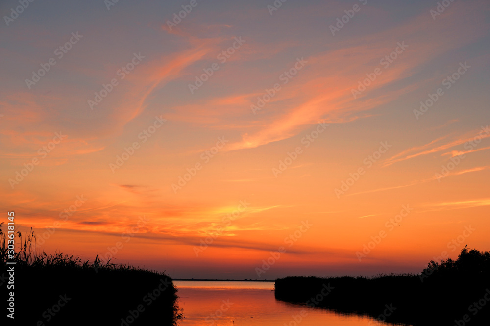  Sunset in the Danube Delta