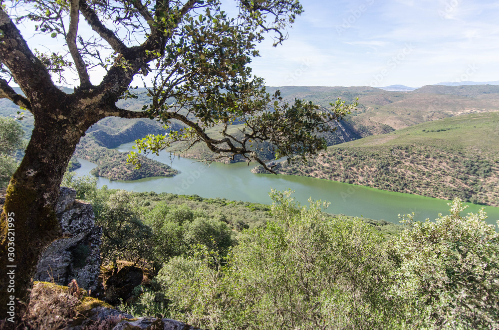 View of the National Park Monfrague in Extremadura