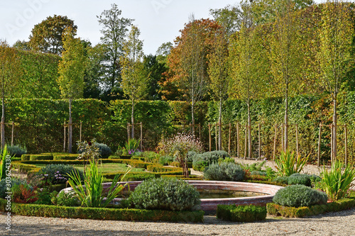 Versailles; France - october 14 2018 : Petit Trianon park in the Marie Antoinette estate photo