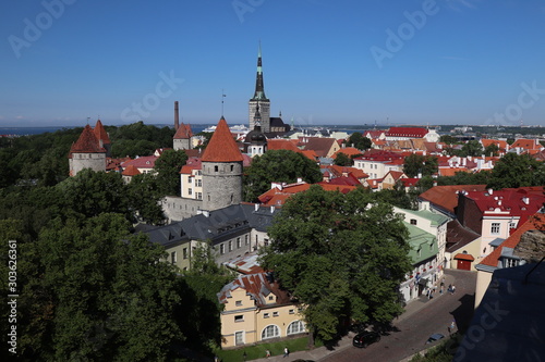 view of old town tallinn