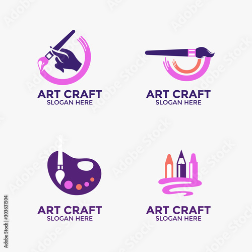 Collection of vector logo design creativity and art