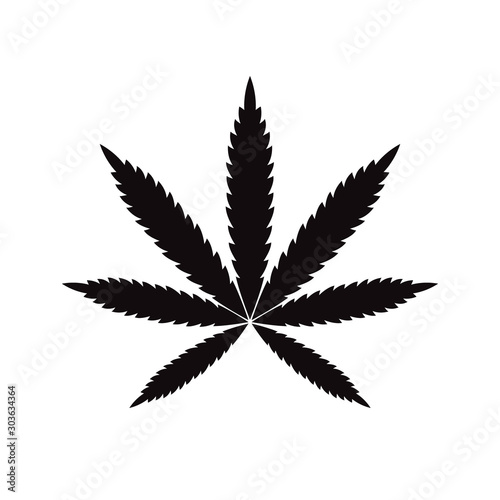 Marijuana Leaf, Cannabis , Drug Icon.