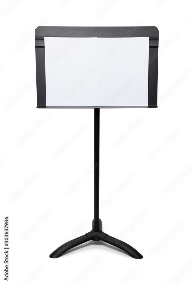 Music Stand WIth Paper Music Stand WIth Paper