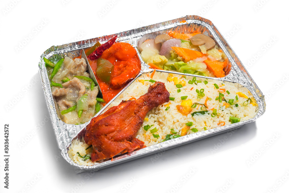 Foil lunch box best sale