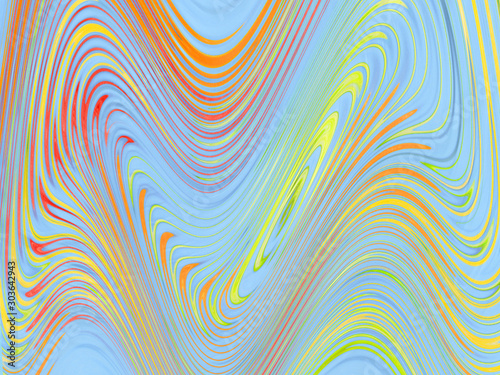Blue abstraction with color...